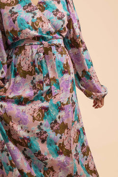 Midi Kietaisumekko Candy Aquarelle