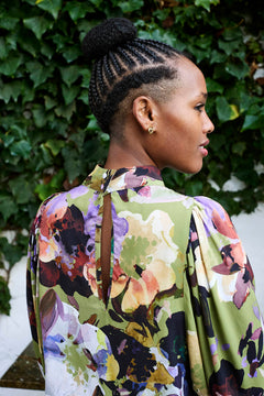Puff Blouse Olive Anemone