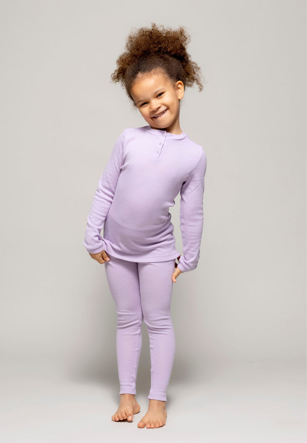 Kids' Aava Merino Shirt Purple