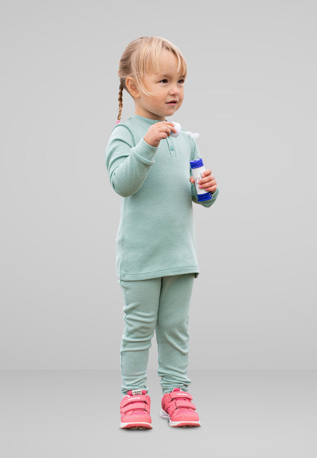 Kids' Merino Pants Moss