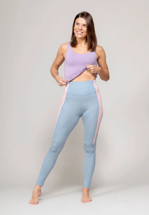 Usva Merino Leggings Blueberry