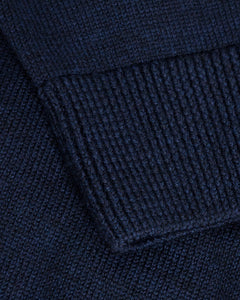 Knit Unisex Merino Wool Shirt Blue