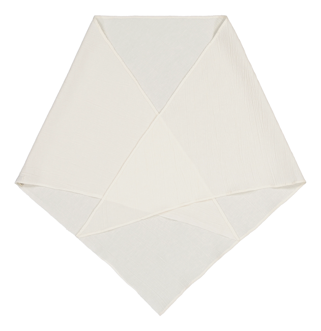 Maggholm Hemp-silk Triangle Scarf White