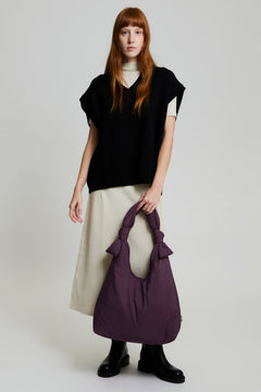 Biwa Puffy Bag Plum