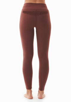 Lenna High Waist Organic Cotton Leggings Coffee Brown