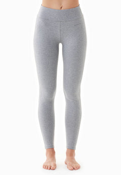 Lenna High Waist Organic Cotton Leggings Dark Grey Melange