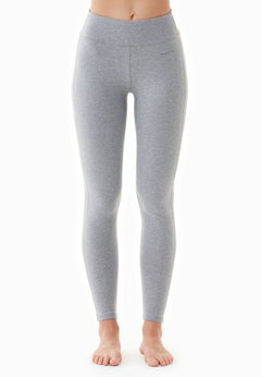Lenna High Waist Organic Cotton Leggings Dark Grey Melange