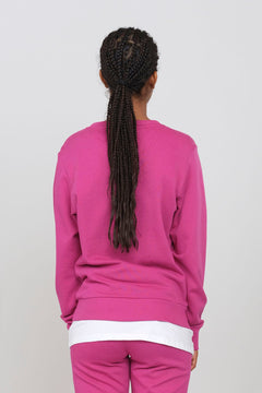 Women's Crewneck Sweatshirt Fuchsia