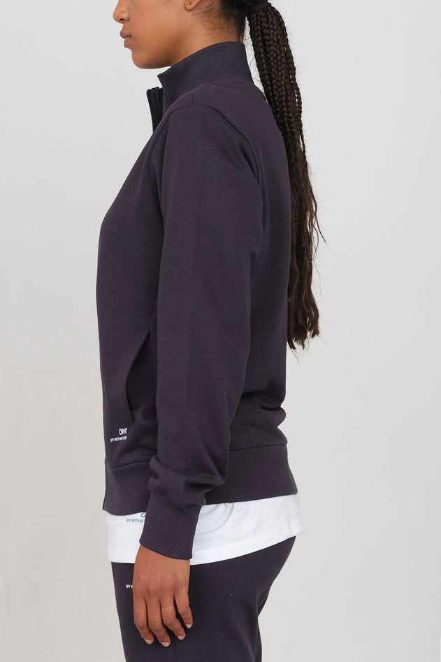 Women's Sweatshirt With A Zipper Blue