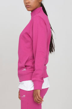 Women's Sweatshirt With A Zipper Fuchsia