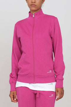 Women's Sweatshirt With A Zipper Fuchsia