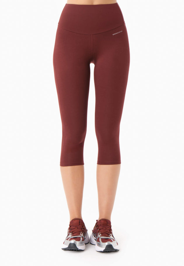 Lissa Capri Leggings Bordeaux