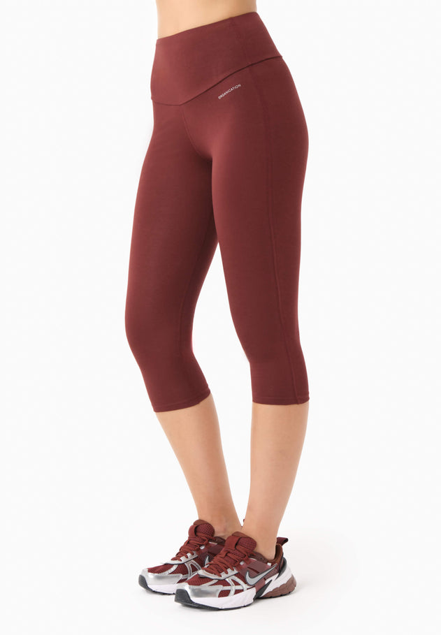 Lissa Capri Leggings Bordeaux