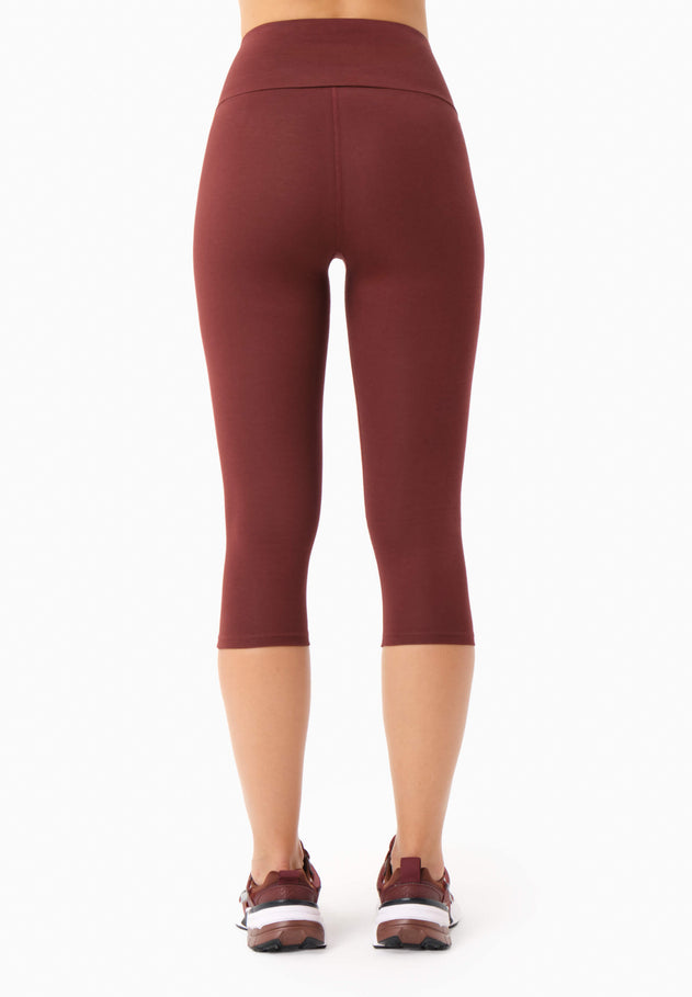 Lissa Capri Leggings Bordeaux
