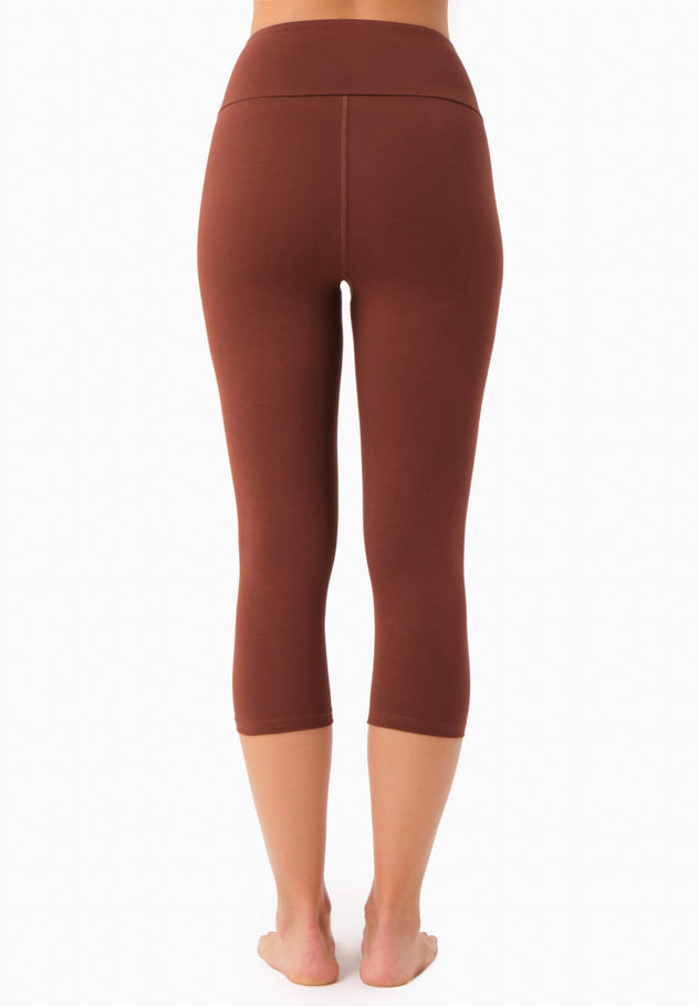 Lissa Capri Leggings Coffee Brown