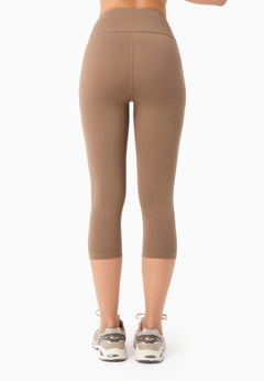 Lissa Capri Leggings Gravel Brown