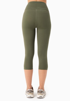 Lissa Capri Leggings Olive Green