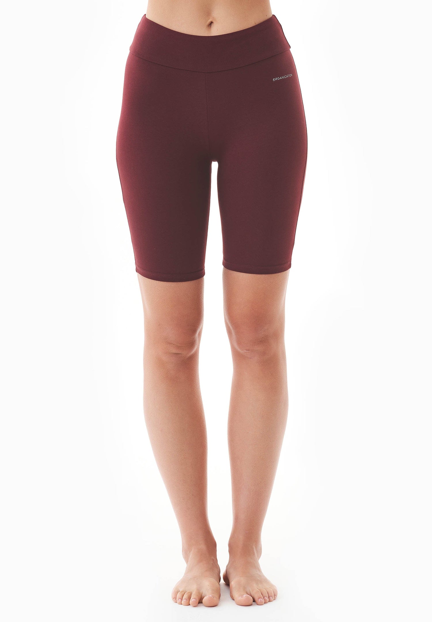 Lolla Biker Shortsit Luomupuuvilla Bordeaux