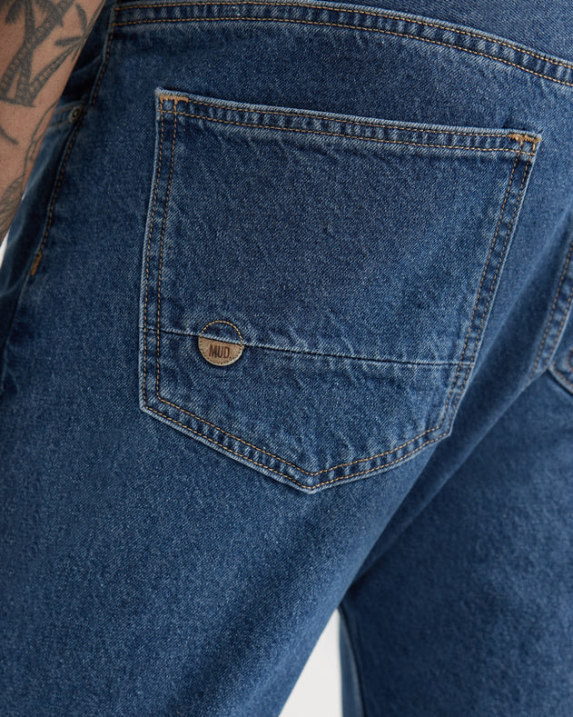 John Mid Straight Jeans Medium Stone