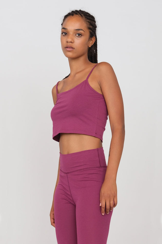 Sporty Crop Top Grape