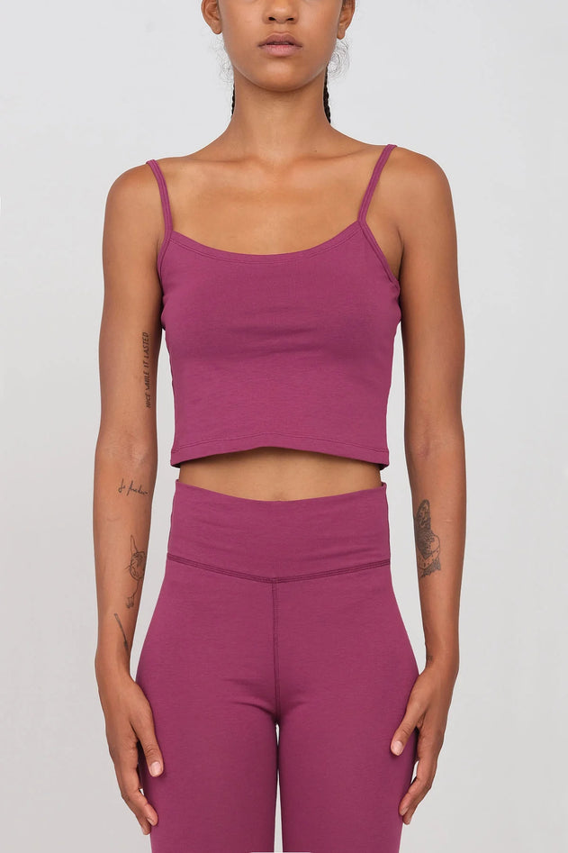 Sporty Crop Top Grape