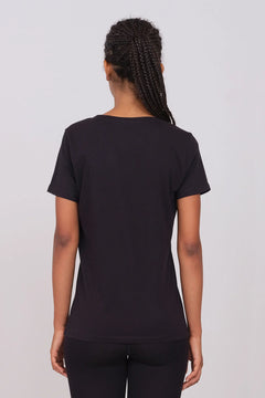 Women's V-Neck T-Shirt Black