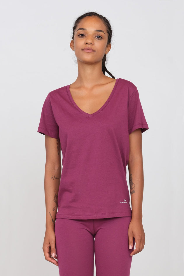 Women's Deep V-Neck T-Shirt