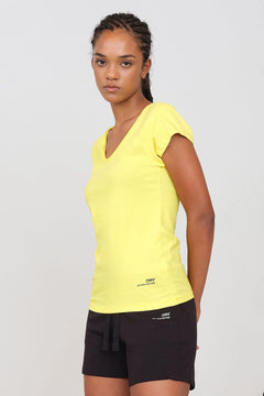 Women's Soft V-Neck T-Shirt Yellow