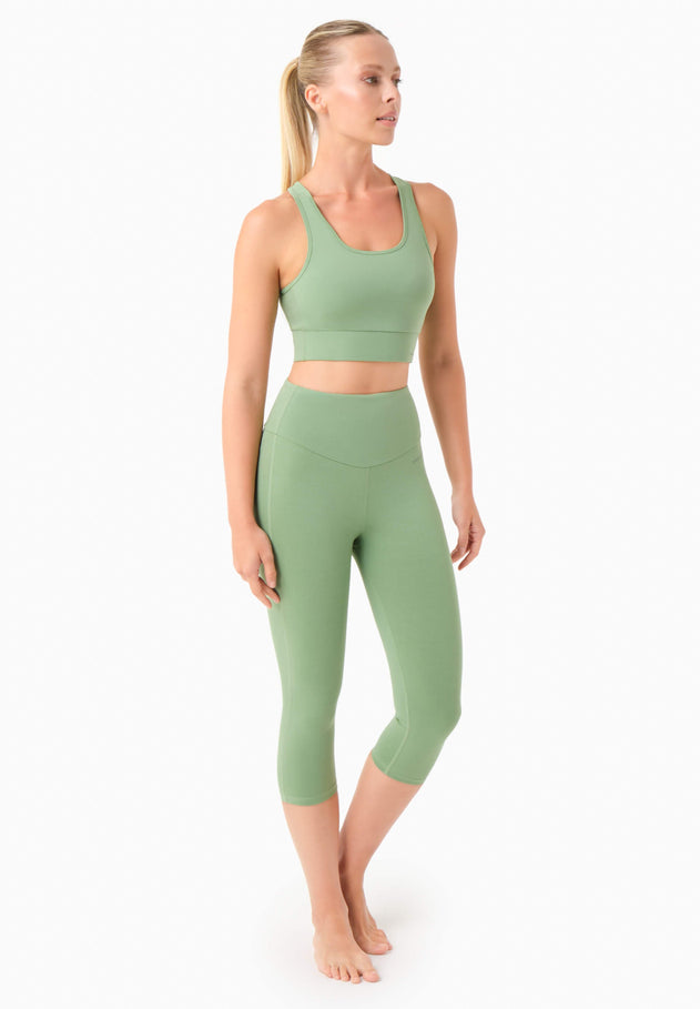 Lissa Capri Leggings Mineral Green