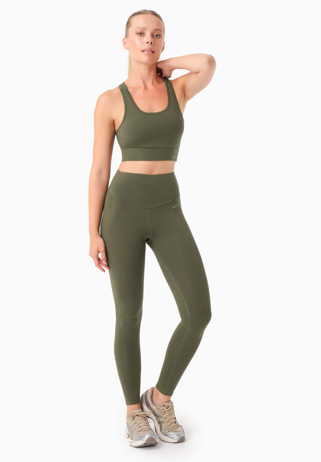 Luccy Training Leggings Olive Green