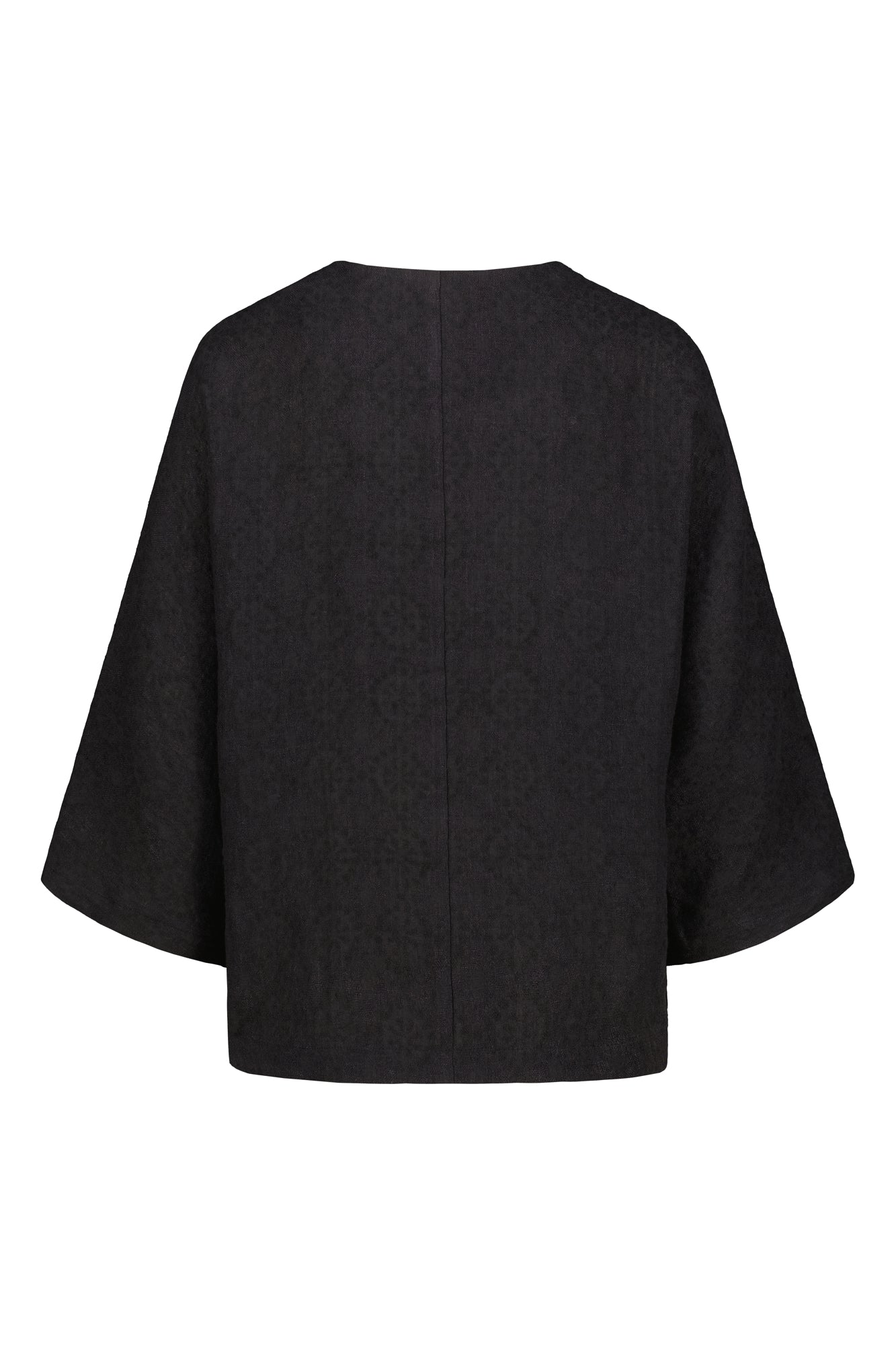 Lappo Linen-Wool Shirt Raven Black