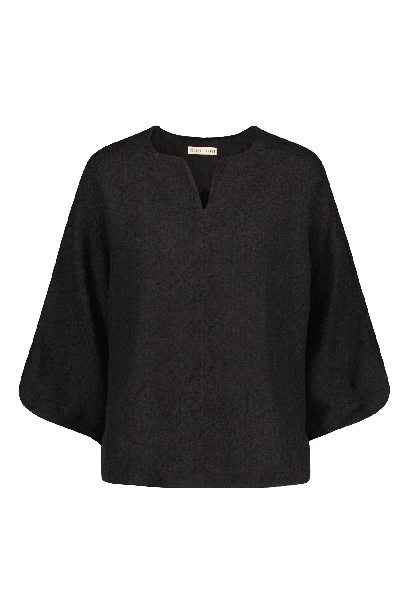 Lappo Linen-Wool Shirt Raven Black