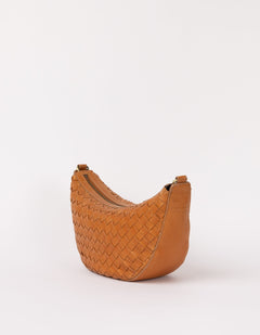 Leo Bag Woven Soft Grain Leather Wild Oak