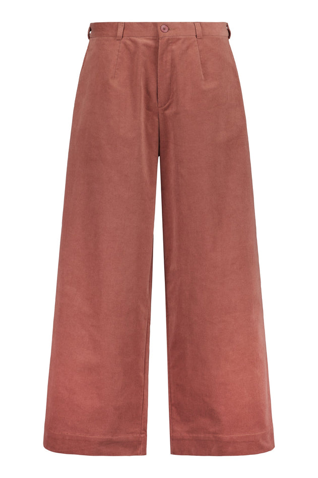 Nagu Velvet Trousers Boat Red