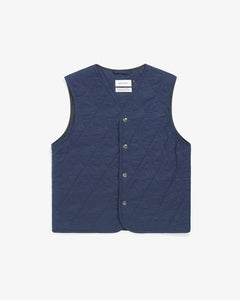 Light Quilt Vest Dark Navy