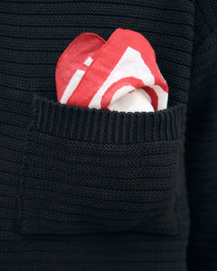 Loose Knit Sweatshirt Organic Cotton True Black