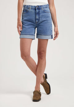 Luna Mid Denim Shorts Stone Vintage