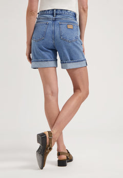Luna Mid Denim Shorts Stone Vintage
