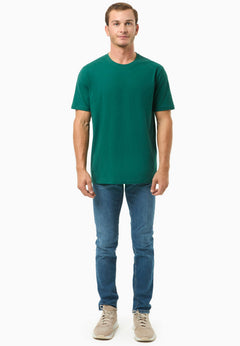 Men's Basic Round Neck T-Shirt Deep Emerald