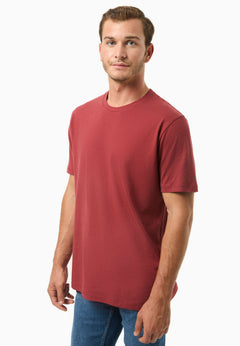 Men's Basic Round Neck T-Shirt Merlot