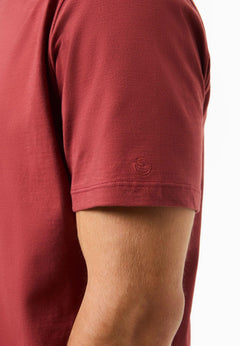 Men's Basic Round Neck T-Shirt Merlot