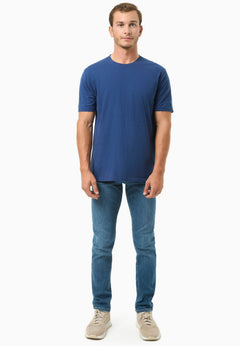 Men's Basic Round Neck T-Shirt Navy