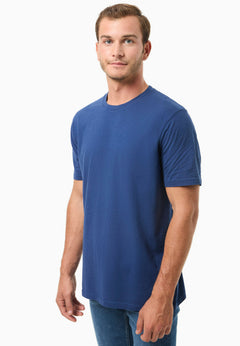 Men's Basic Round Neck T-Shirt Navy