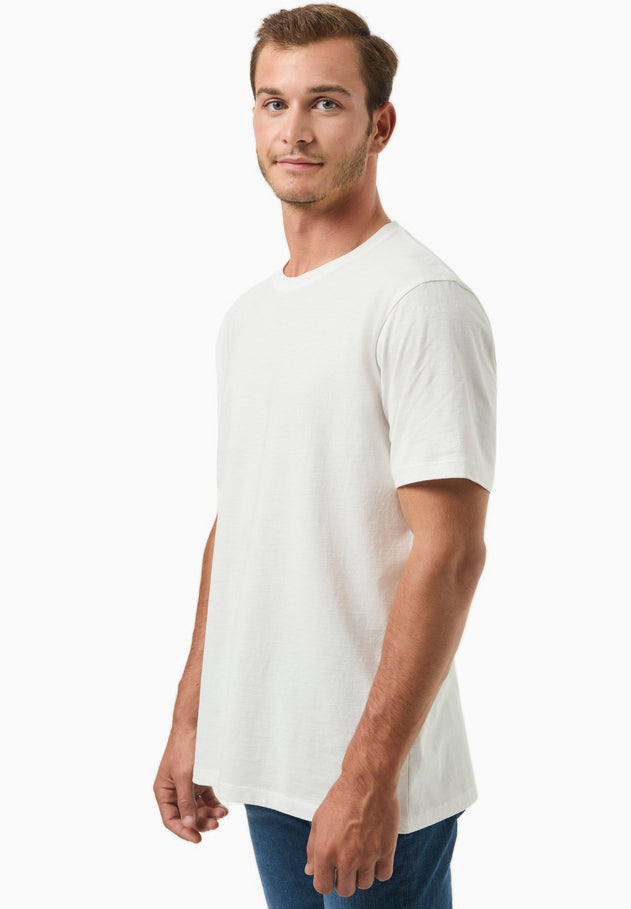 Men's Basic Round Neck T-Shirt Off White