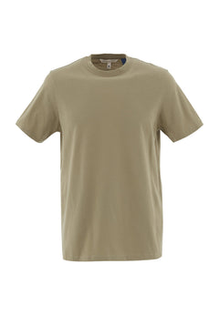 Men's Basic Round Neck T-Shirt Olive