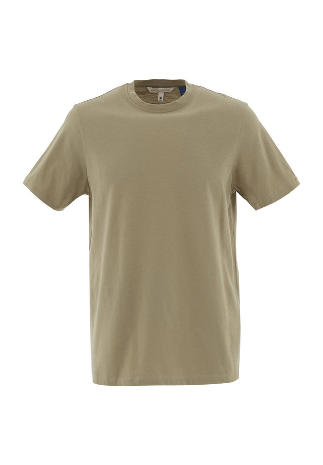 Men's Basic Round Neck T-Shirt Olive