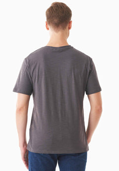 Men's Basic Round Neck T-Shirt Asphalt