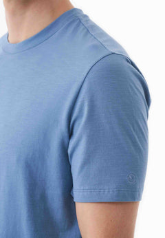 Men's Basic Round Neck T-Shirt Coronet Blue