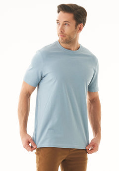 Men's Basic Round Neck T-Shirt Dusty Blue