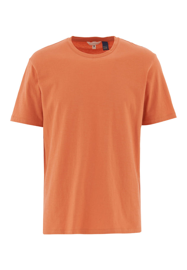 Men's Basic Round Neck T-Shirt Dusty Orange